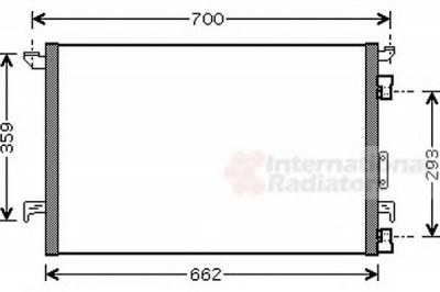VAN WEZEL 37005333 -  Конденсатор, кондиционер